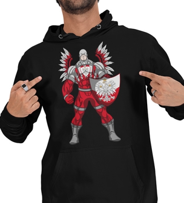 BLUZA Z KAPTUREM PATRIOTYCZNI 1000011766